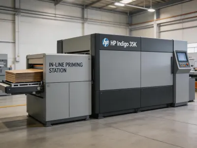 HP Indigo 35K industrial B2 digital press for folding carton